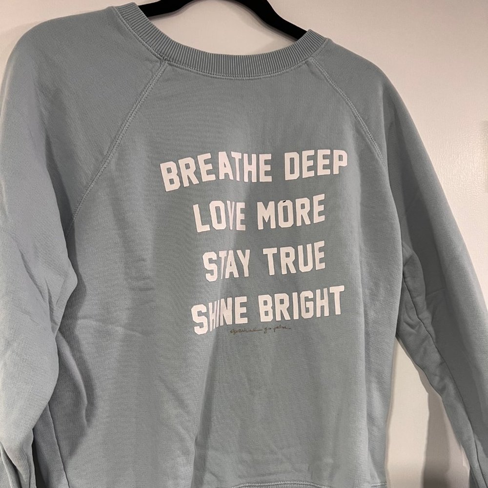 SPIRITUAL Gangster Breathe sweatshirt Breathe Deep, size Large